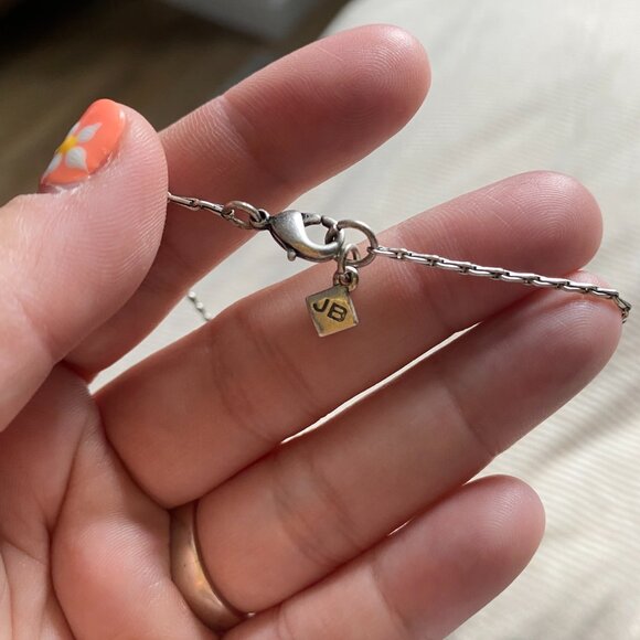 Jenny Bird Sabre Tooth Necklace Silver Chain - Picture 7 of 8